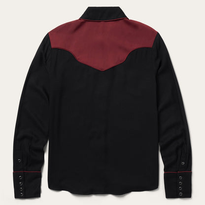 Piped Western Blouse Black - Stetson