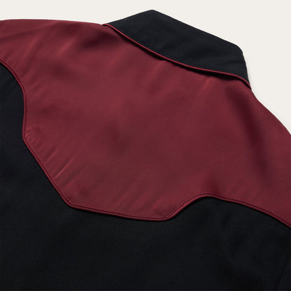 Piped Western Blouse Black - Stetson