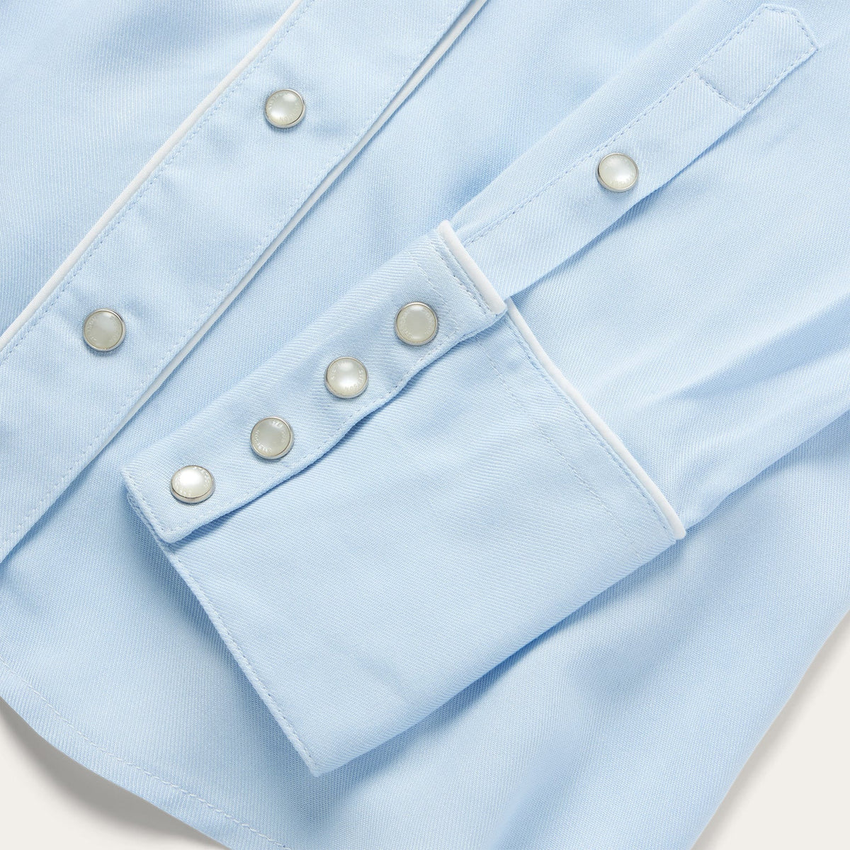 Embroidered Retro Western Shirt Blue - Stetson