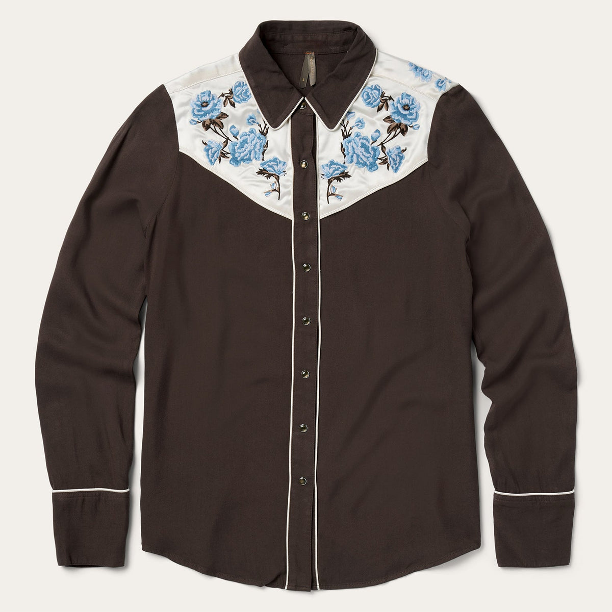 Embroidered Western Shirt Brown - Stetson