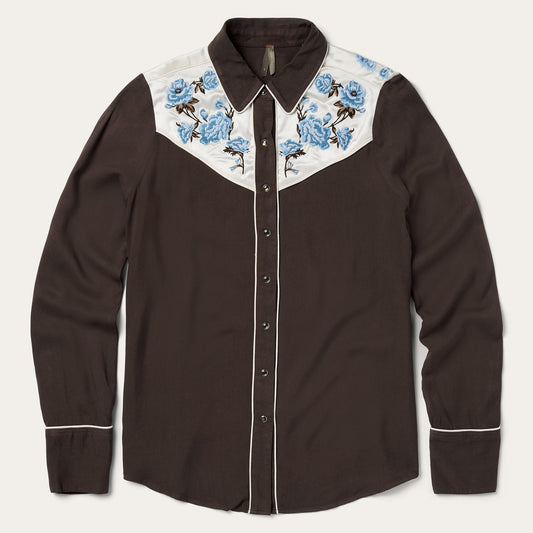 Embroidered Western Shirt Brown - Stetson