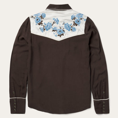 Embroidered Western Shirt Brown - Stetson