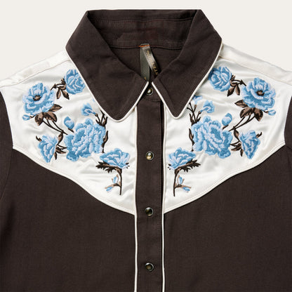 Embroidered Western Shirt Brown - Stetson
