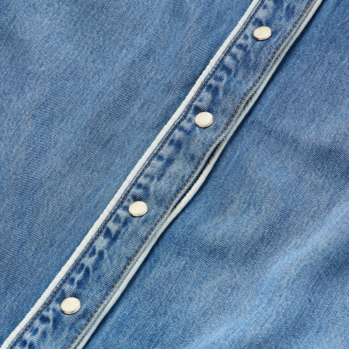 Sleeveless Denim Western Shirt Blue - Stetson