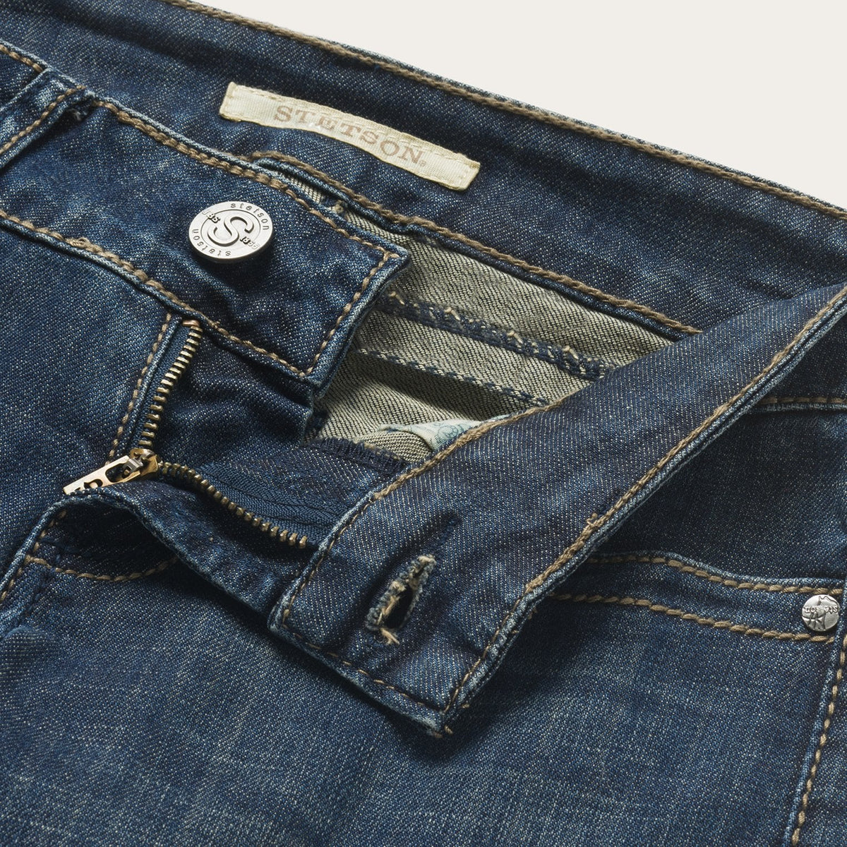 818 Slim Fit Bootcut Jeans Dark Blue - Stetson