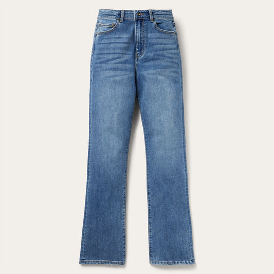 915 High-Rise Straight Fit Jeans Blue Medium Wash - Stetson