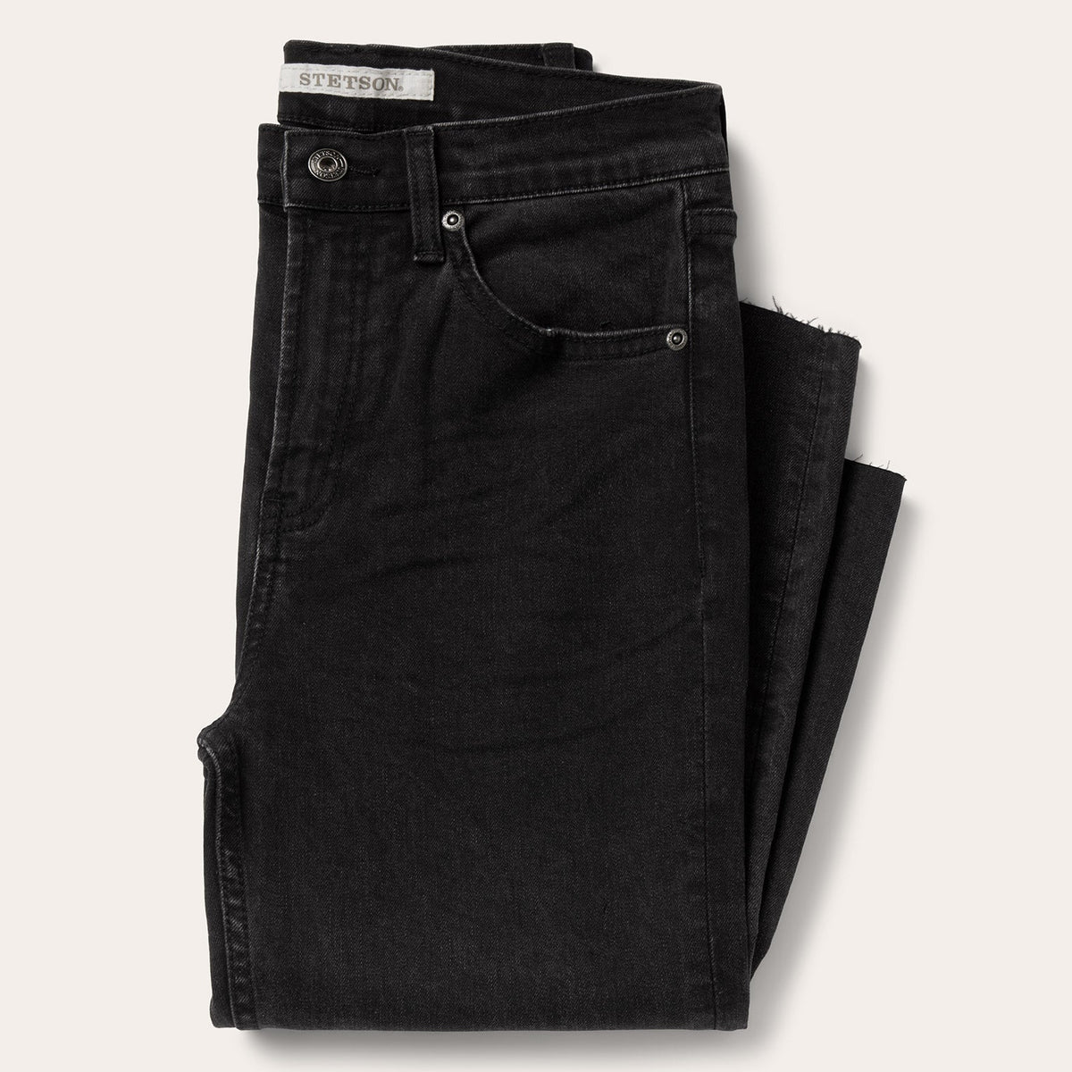 915 High-Rise Straight Fit Jeans Black - Stetson
