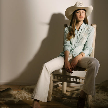921 High-Rise Flare Jeans White - Stetson