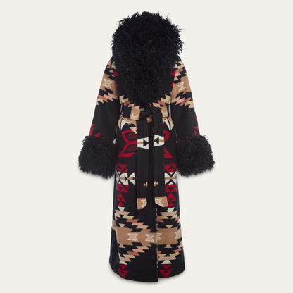 Stetson x Lindsey Thornburg Shearling Duster Black - Stetson