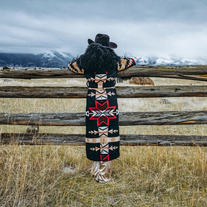 Stetson x Lindsey Thornburg Shearling Duster Black - Stetson