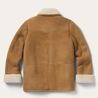 Shearling Suede Ranch Coat Saddle - Stetson