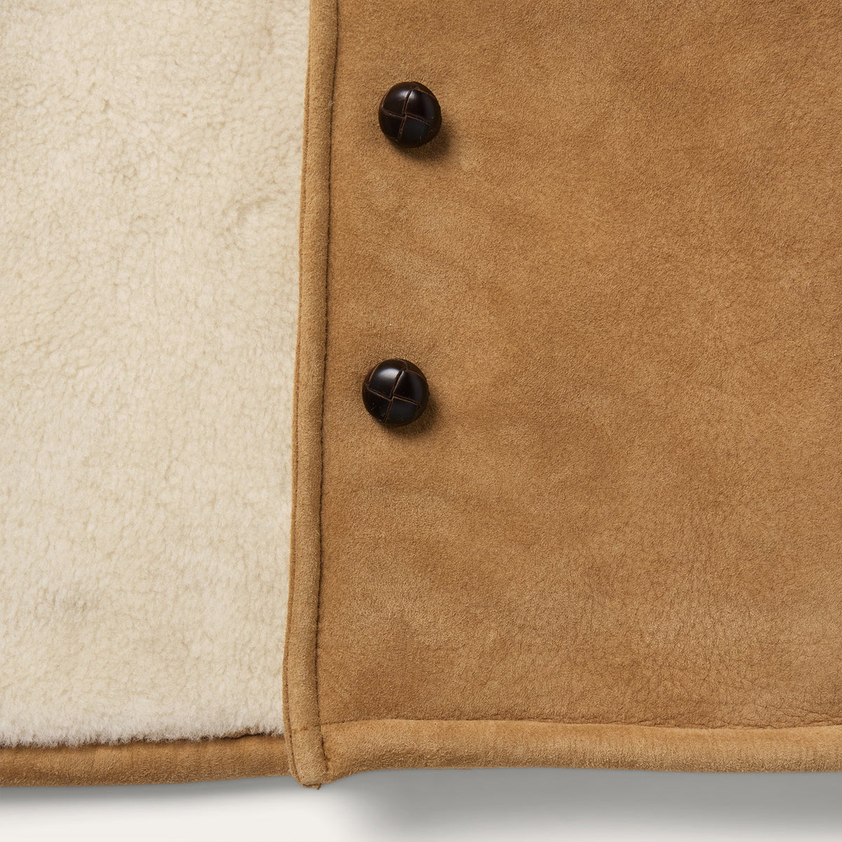 Shearling Suede Ranch Coat Saddle - Stetson