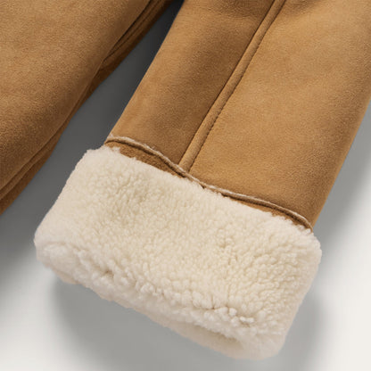 Shearling Suede Ranch Coat Saddle - Stetson