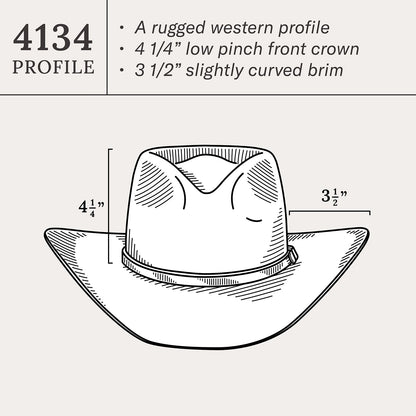 Seneca 4X Cowboy Hat Black - Stetson