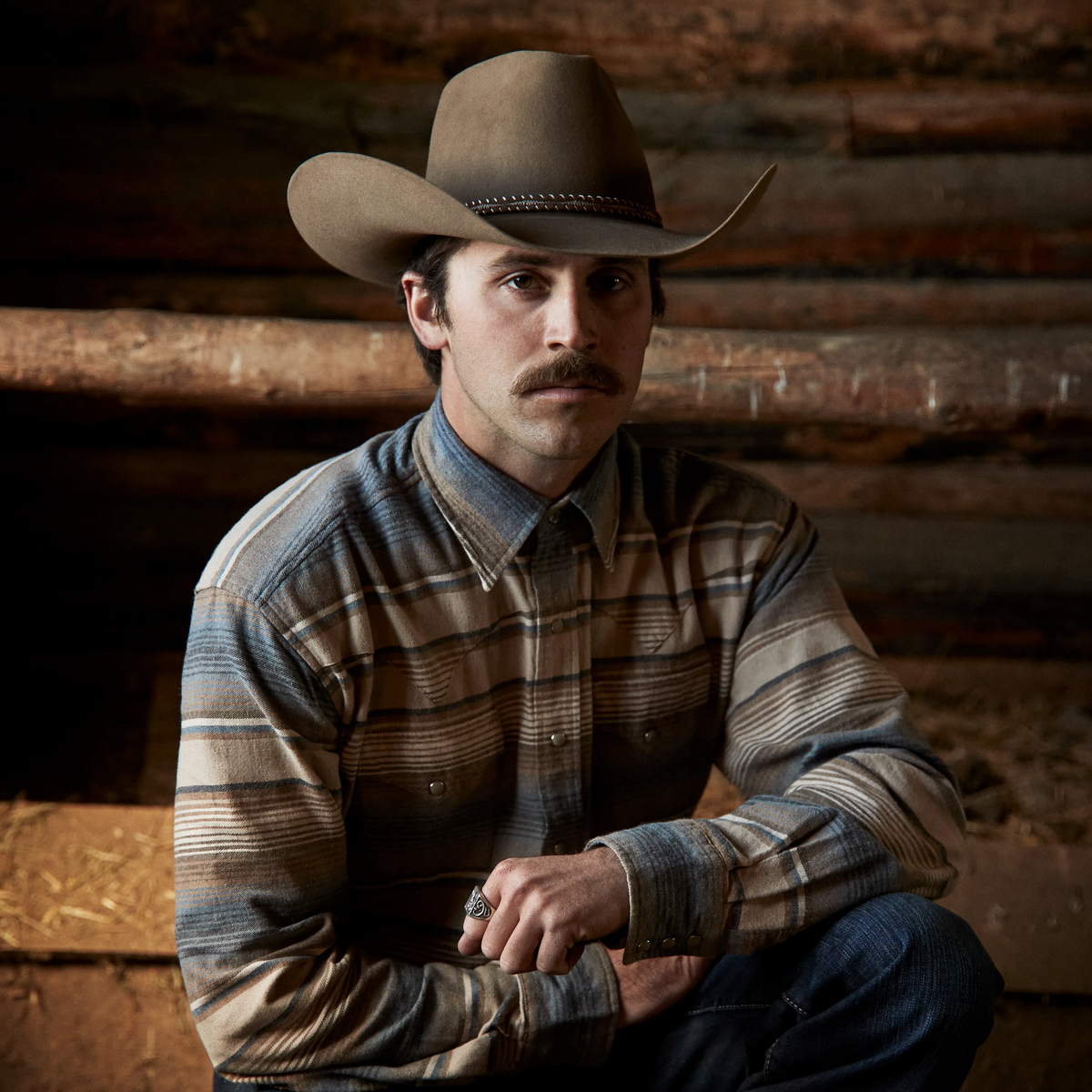 Acoustic 6X Pinch Front Cowboy Hat Driftwood - Stetson