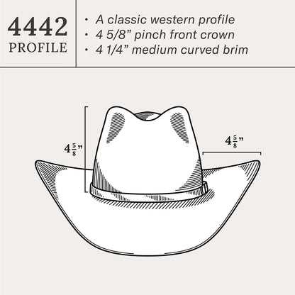 Acoustic 6X Pinch Front Cowboy Hat Driftwood - Stetson