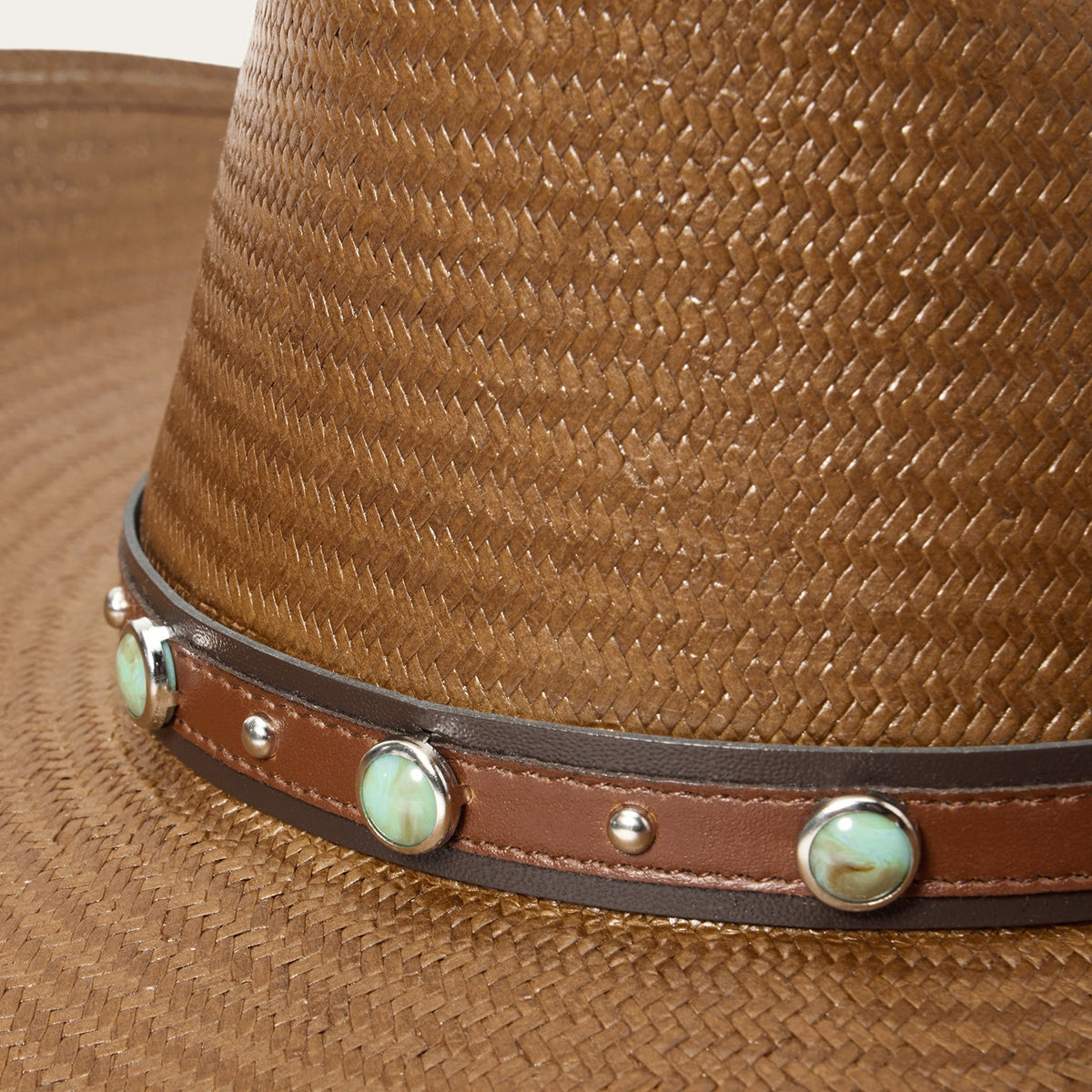 Bellmont Straw Cowboy Hat Cognac - Stetson