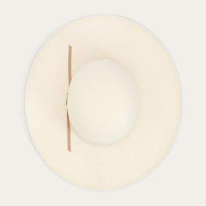 Thunder 10X Open Crown Straw Cowboy Hat Ivory Gray - Stetson