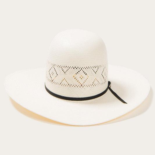 Saddleman 20X Open Crown Straw Cowboy Hat Natural - Stetson