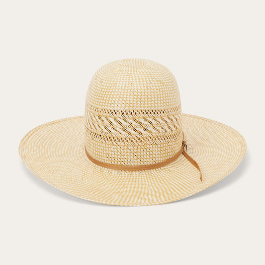 Classic 20X Open Crown Straw Cowboy Hat Ivory/Wheat - Stetson