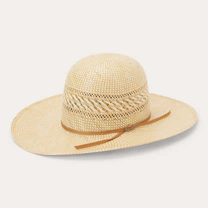 Classic 20X Open Crown Straw Cowboy Hat Ivory/Wheat - Stetson