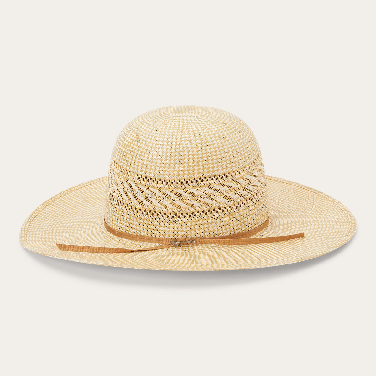 Classic 20X Open Crown Straw Cowboy Hat Ivory/Wheat - Stetson