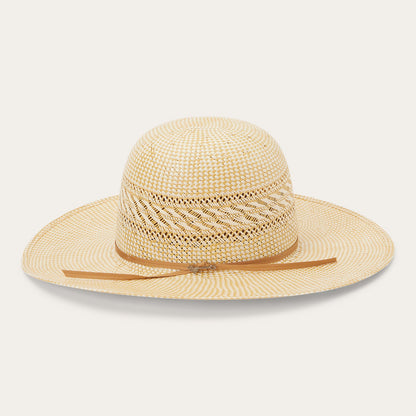 Classic 20X Open Crown Straw Cowboy Hat Ivory/Wheat - Stetson