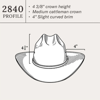 Haywood 10X Straw Cowboy Hat Natural - Stetson