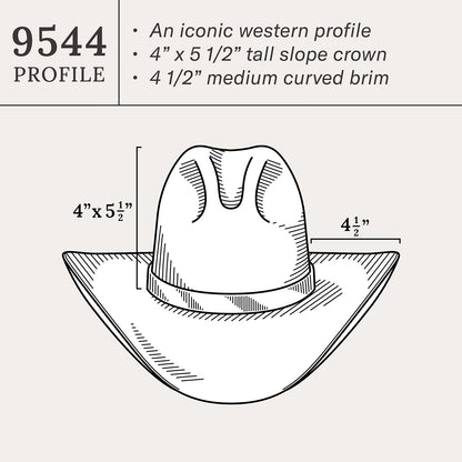 Broken Bow 10X Straw Cowboy Hat Natural - Stetson