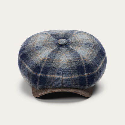 Wool Check Hatteras Blue/Grey Check - Stetson