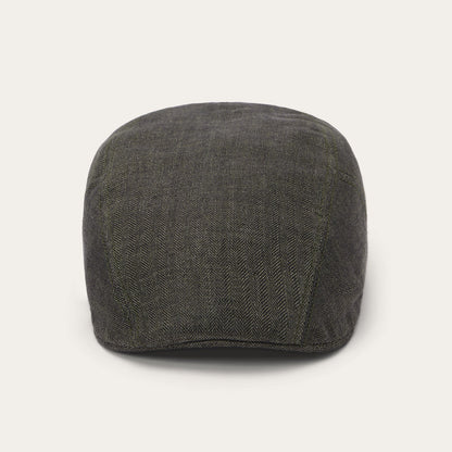 Herringbone Linen Ivy Cap Olive Herringbone - Stetson