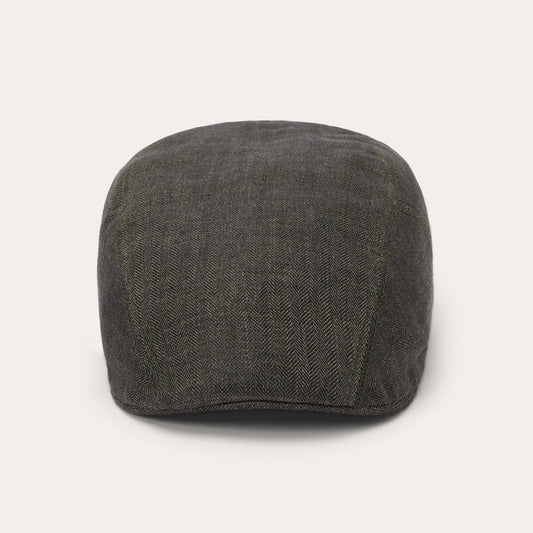 Herringbone Linen Ivy Cap Olive Herringbone - Stetson