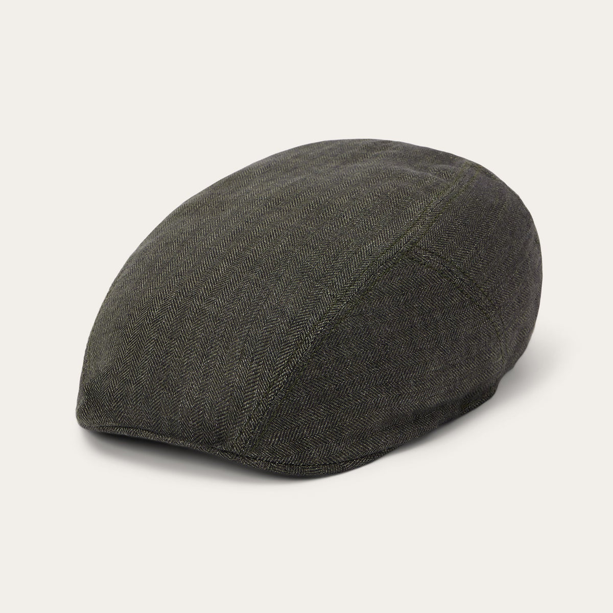 Herringbone Linen Ivy Cap Olive Herringbone - Stetson