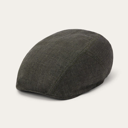 Herringbone Linen Ivy Cap Olive Herringbone - Stetson