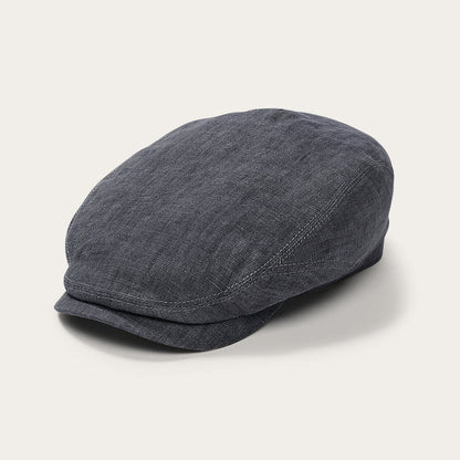 Premium Linen Driver Cap Denim Grey - Stetson