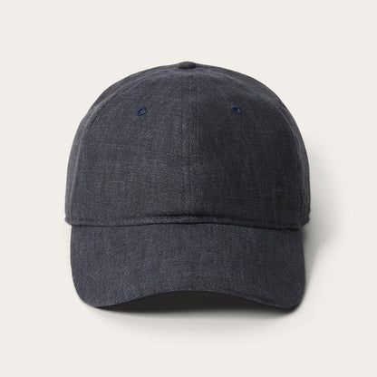 Linen Baseball Cap Dark Grey - Stetson