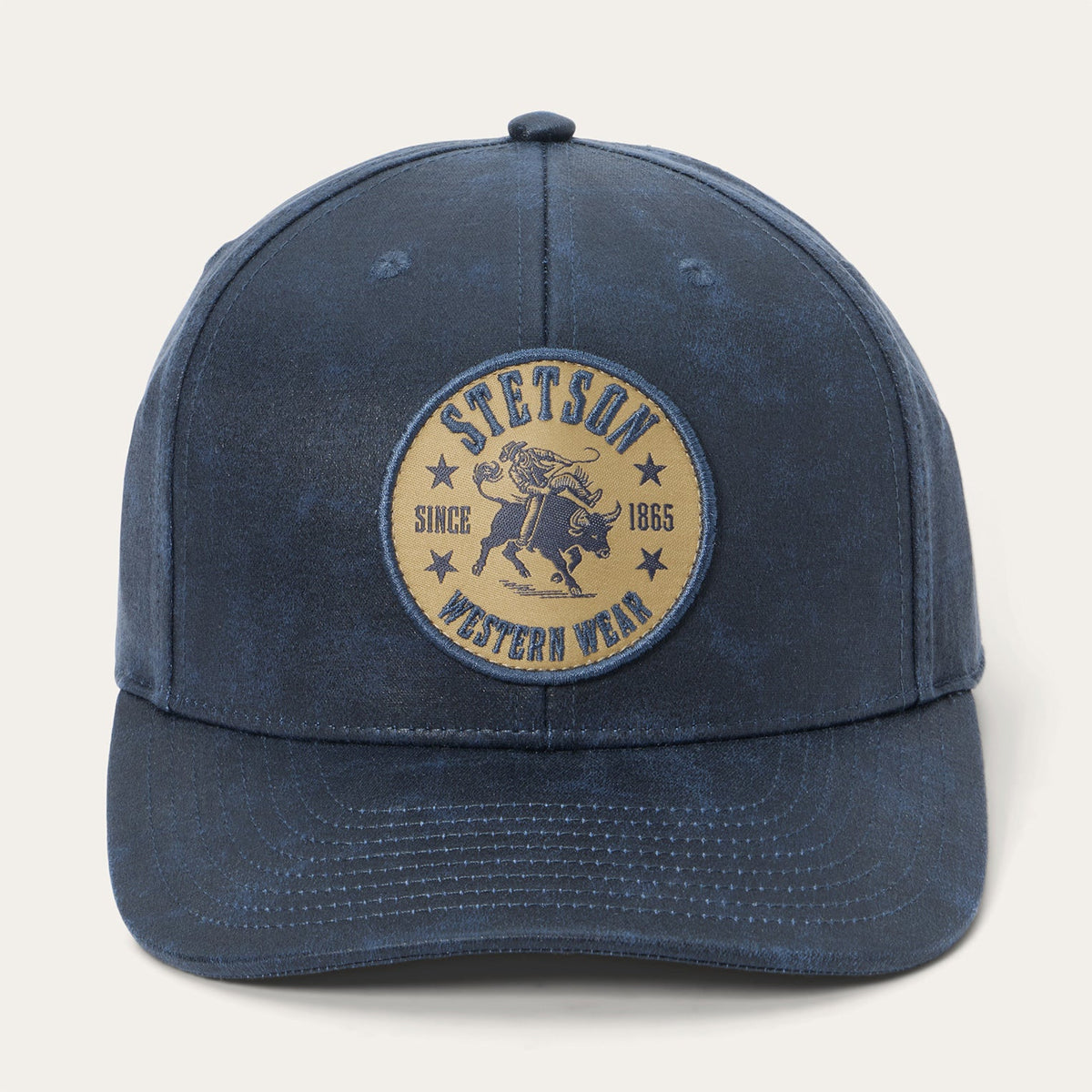 Bull Rider Patch Trucker Hat Navy - Stetson
