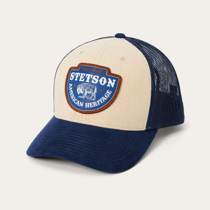 Khaki Arrowhead Patch Trucker Cap Khaki - Stetson