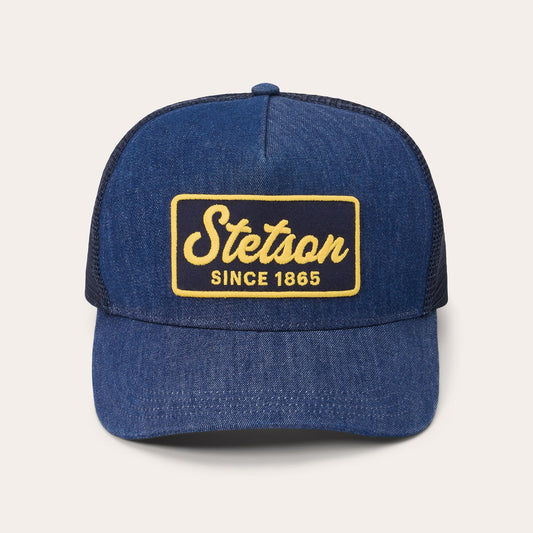 Dark Denim 1865 Patch Trucker Cap Blue - Stetson