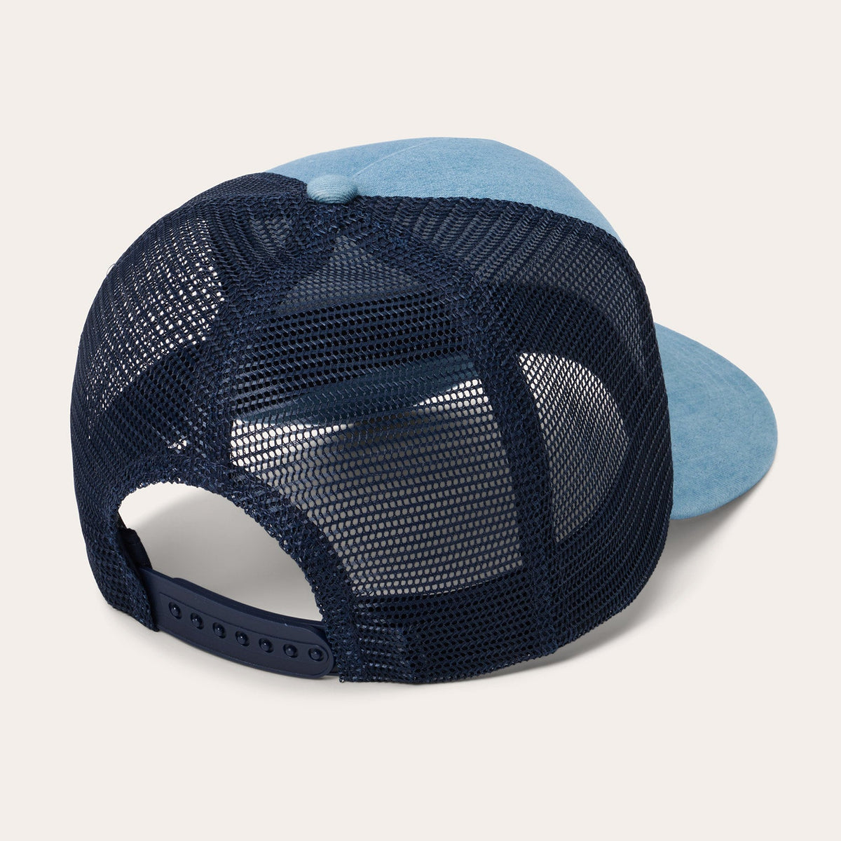 Washed Denim 1865 Patch Trucker Cap Blue - Stetson