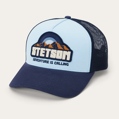 Mountain Sunset Trucker Cap Light Blue / Navy - Stetson
