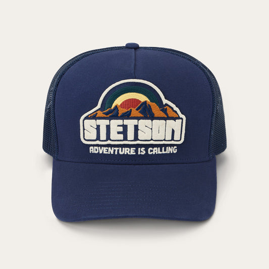 Mountain Sunset Trucker Cap Navy - Stetson
