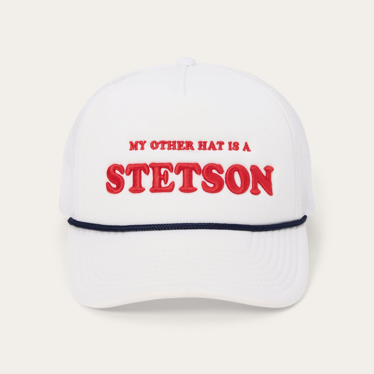 My Other Hat Is A Stetson Trucker Cap White - Stetson