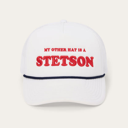 My Other Hat Is A Stetson Trucker Cap White - Stetson