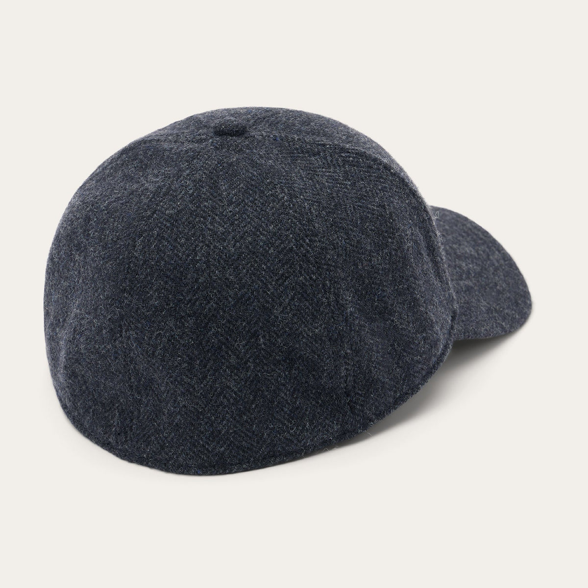 Wool Herringbone Baseball Cap Dark Grey Herringbone - Stetson