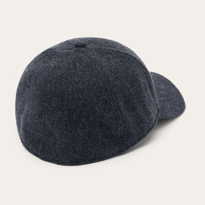 Wool Herringbone Baseball Cap Dark Grey Herringbone - Stetson