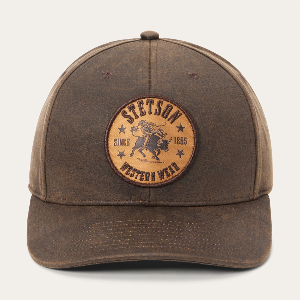 Bull Rider Patch Trucker Hat Brown - Stetson