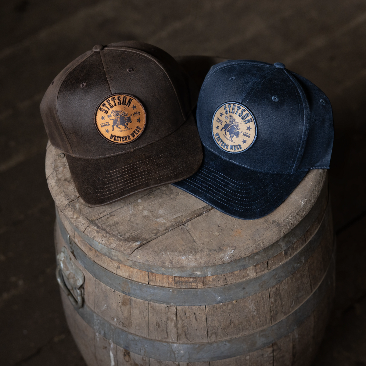 Bull Rider Patch Trucker Hat Brown - Stetson