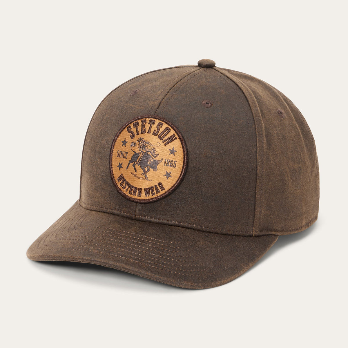 Bull Rider Patch Trucker Hat Brown - Stetson