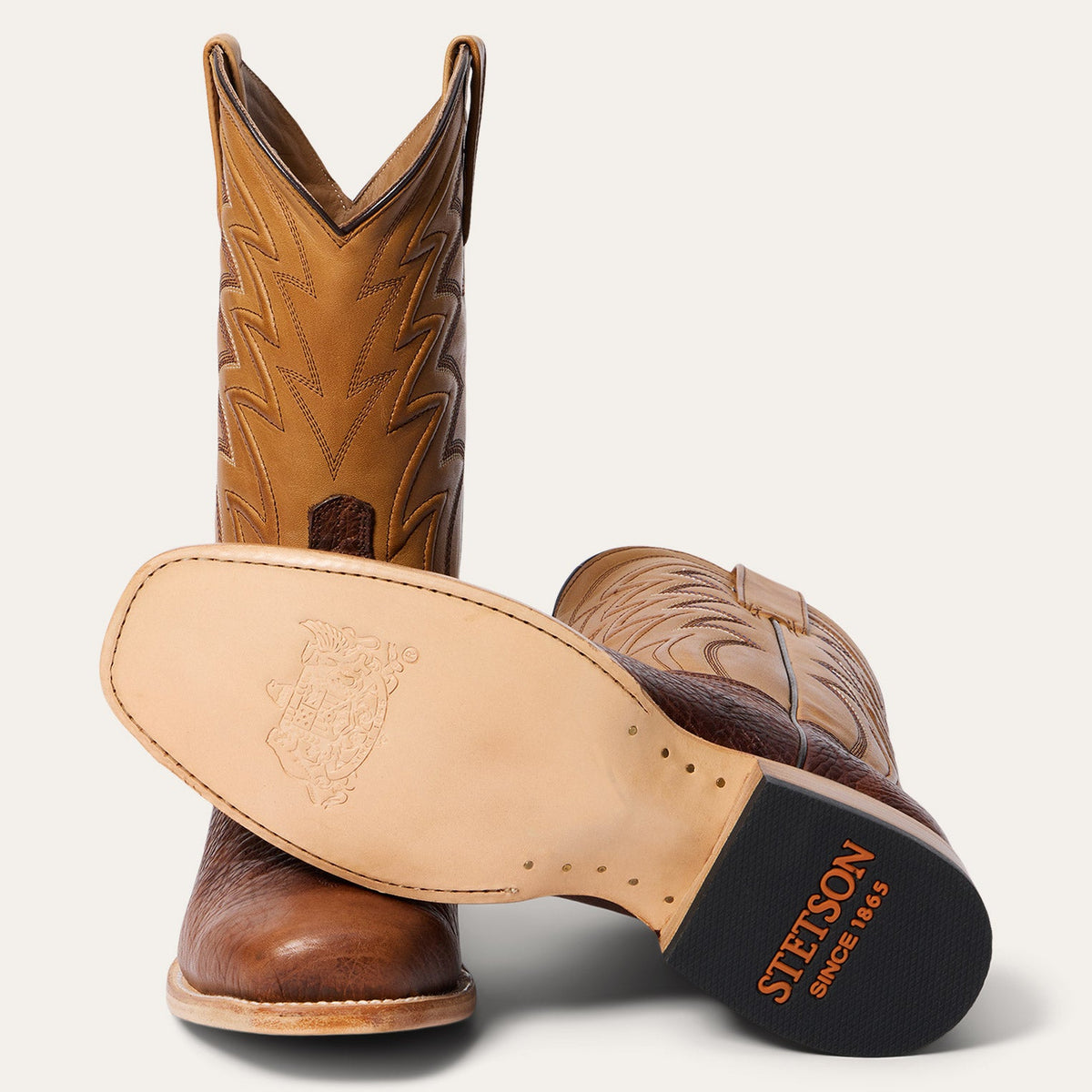Maverick Bison Boots Brown - Stetson
